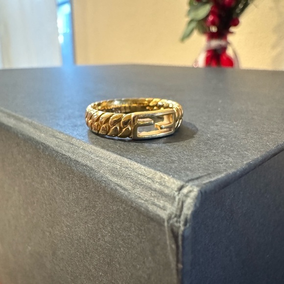 Fendi Gold Braided Ring - Picture 2 of 7
